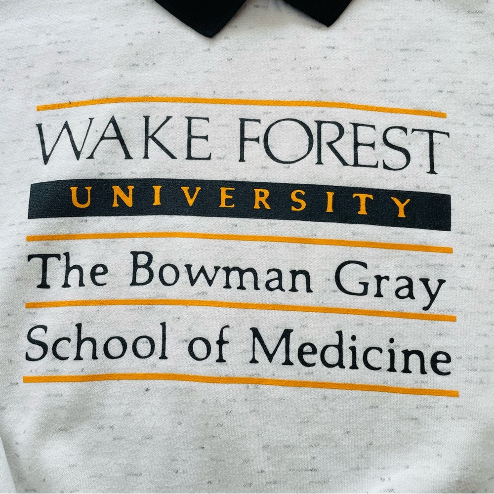 VTG Wake Forest University Bowman Gray School of Medicine Sweatshirt Adult XL - Picture 5 of 6